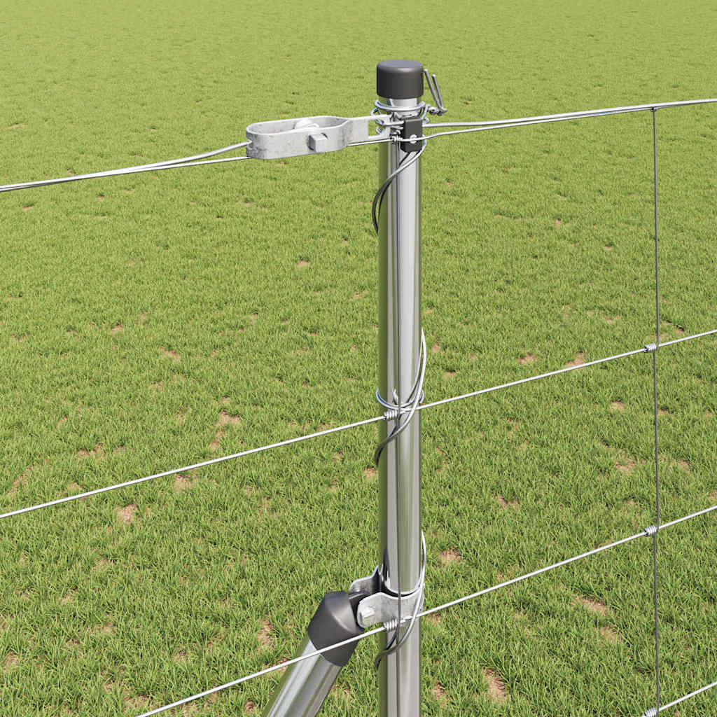 Wildzaun Silber 25 x 1,5 m Verzinkter Stahl